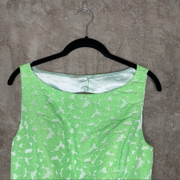 Minuet | Lime Green Backless Pouf Dress - Picture 2 of 11